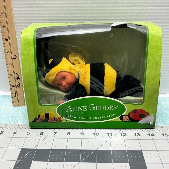 Anne Geddes Bean Filled Baby Doll in Bumblebee Outfit - Picture 1 of 8